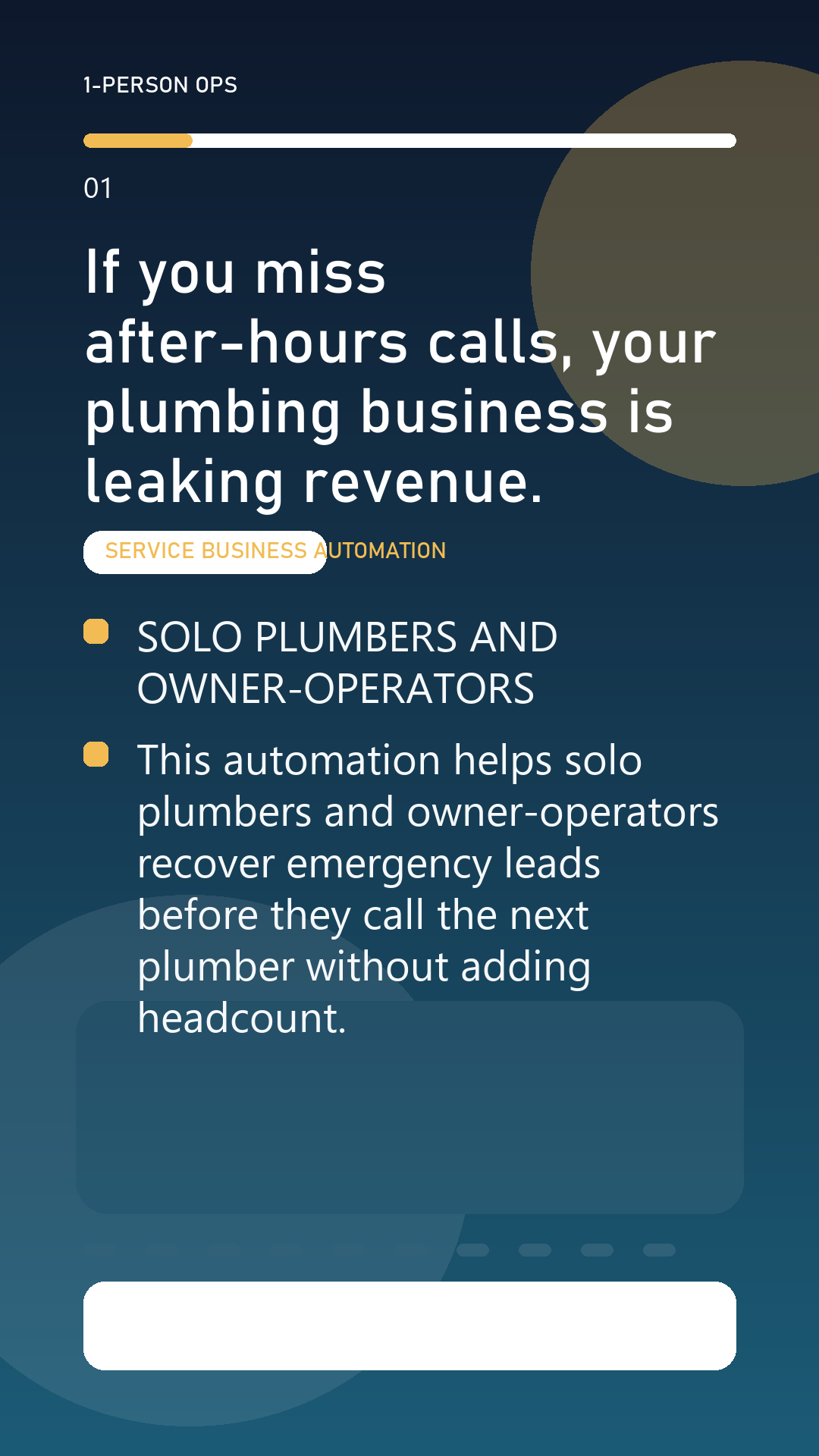 Missed Call Text-Back for plumbing business